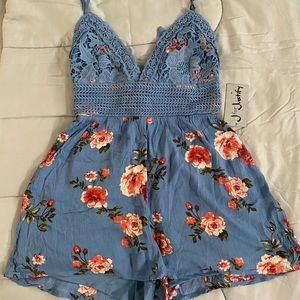 Open back romper